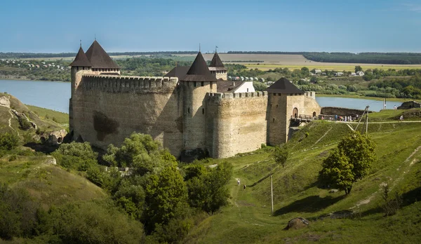 Oekraïne, khotyn, kasteel — Stockfoto