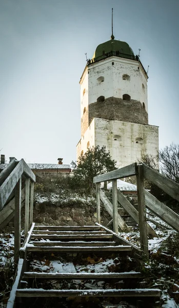 Rusland, vyborg, middeleeuwse Scandinavische kasteel — Stockfoto