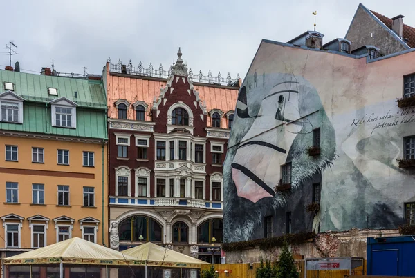 Riga, Latvia, Street Art — Stock Photo, Image