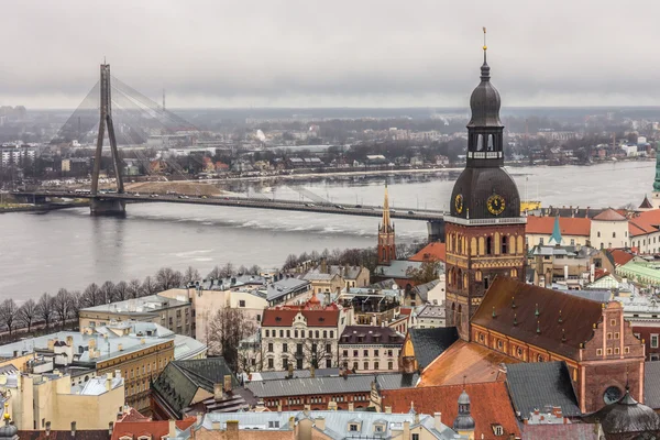 Riga, Latvia, Landscape from st. Peter's church — Stock Photo, Image