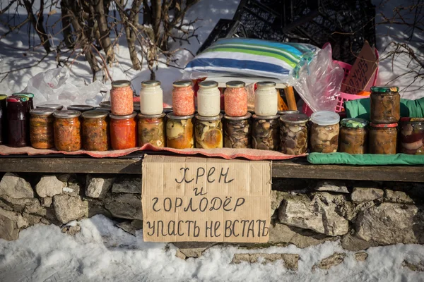 Rusya, suzdal, evde turşu Fuarı