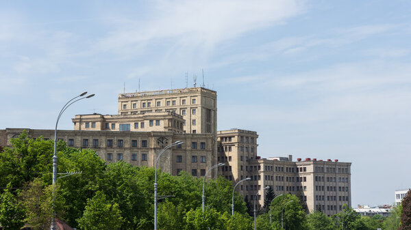 Ukraine, Kharkov, Soviet building