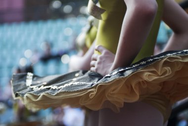 Balerin ayakta portre