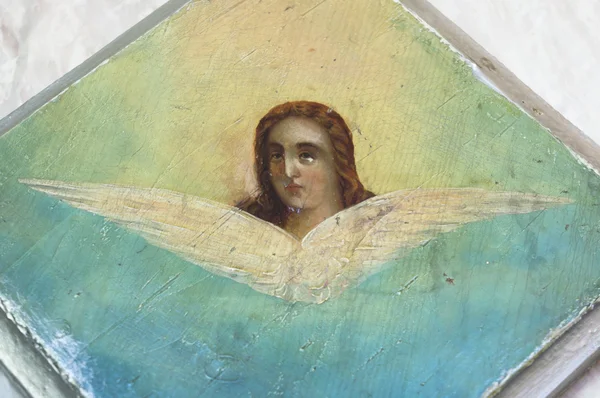 天使の壁絵画 — ストック写真
