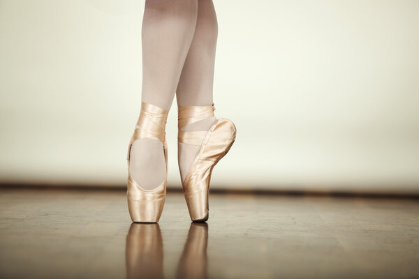 Young ballerina dancing