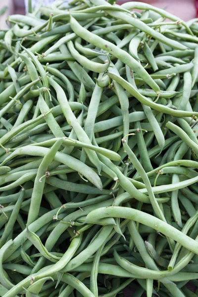 Green beans as background — Stock Photo, Image