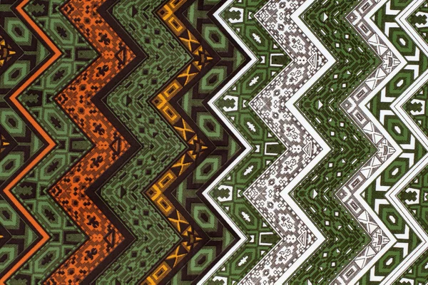 한 패턴으로 오래 된 전통적인 choth 클로즈업 — 스톡 사진