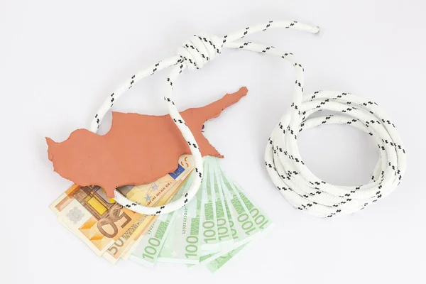 Concept Cyprus financial crisis — Stock Photo, Image