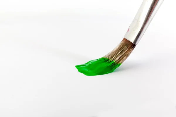 Paint brush painting — Stock Photo, Image