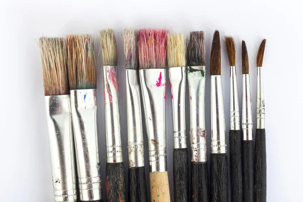 Many paint brushes — Stock Photo, Image