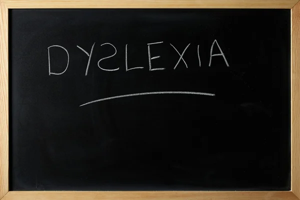 Dysleksja jest napisane na tablicy Obraz Stockowy
