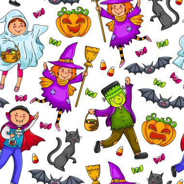 Cadılar Bayramı desen