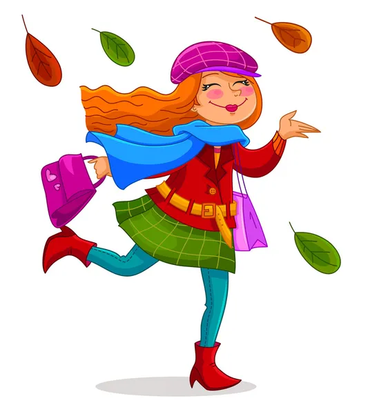 Happy autumn — Stock Vector