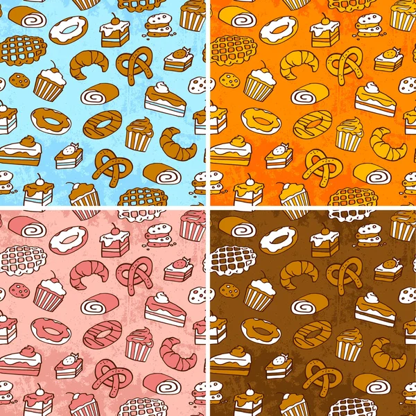 Pastries pattern — Stock Vector