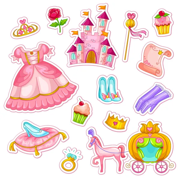 Princess collection — Stock Vector