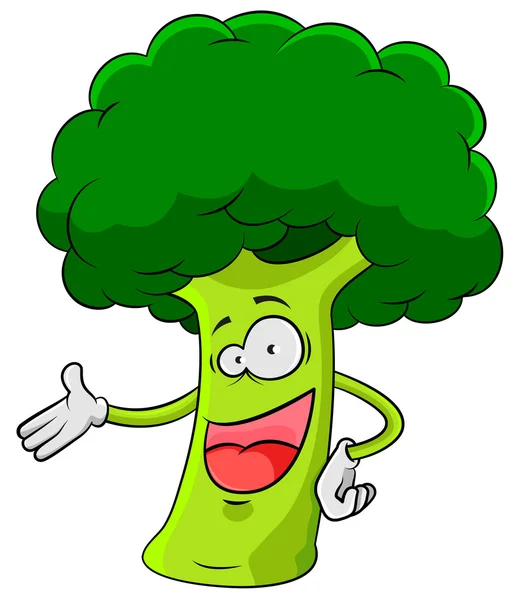 Gelukkig broccoli — Stockvector