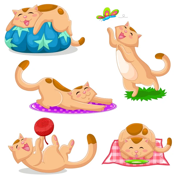 Cats collection — Stock Vector