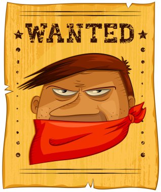 wanted bandit clipart