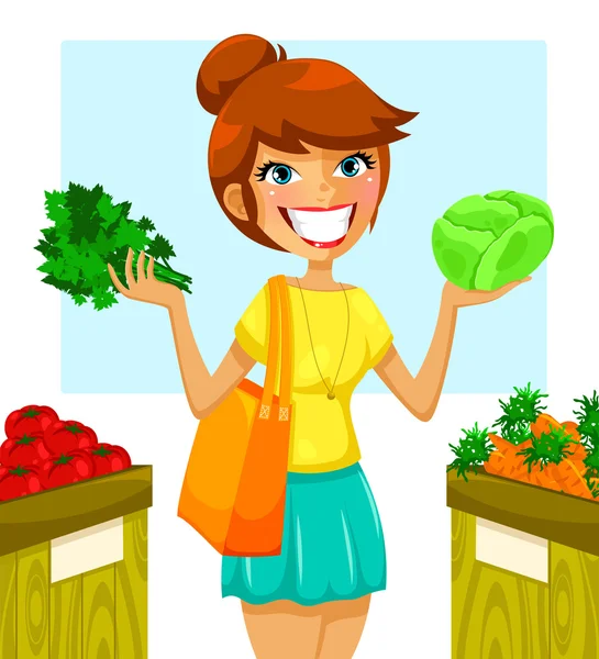 健康的蔬菜 — 图库矢量图片