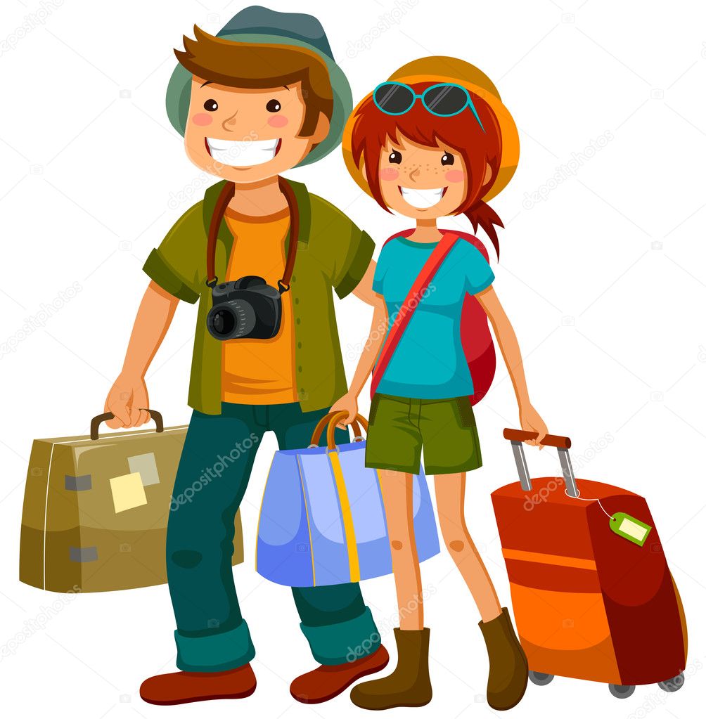 Travelling couple