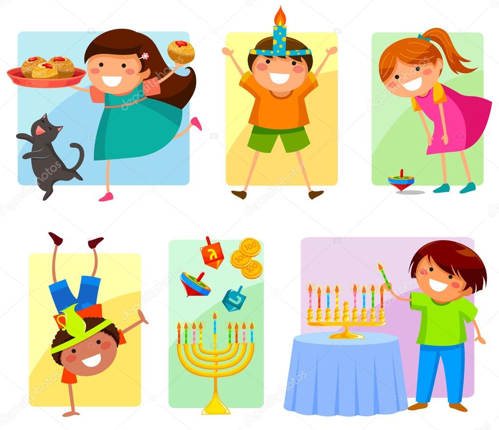 Kids on Hanukkah