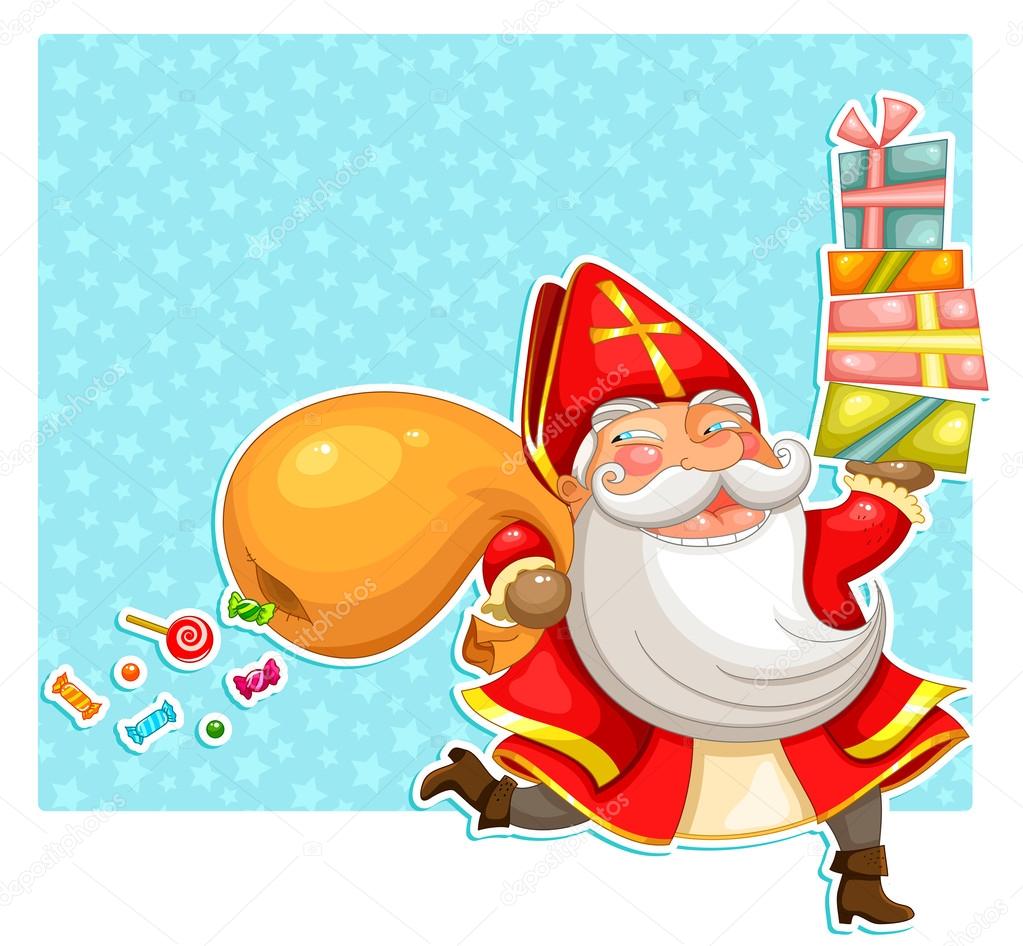 Sinterklaas with presents