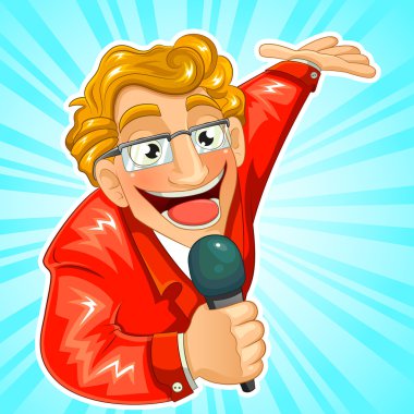 TV host clipart