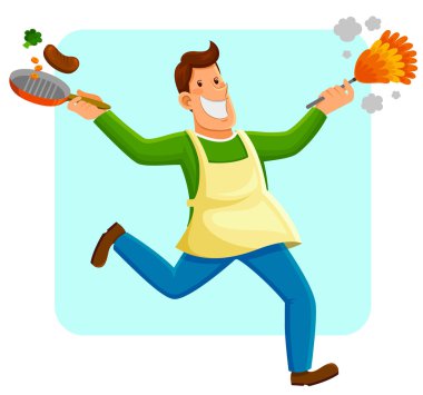 adam yapıyor houswork