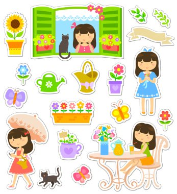 Gardening collection clipart
