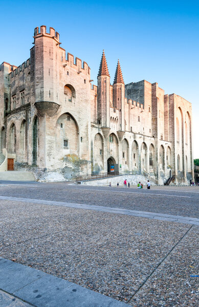 Avignon pope palace, France.