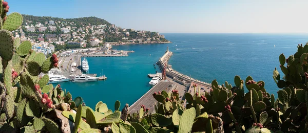 Panorama do porto da cidade de Nice, França . — Fotografia de Stock