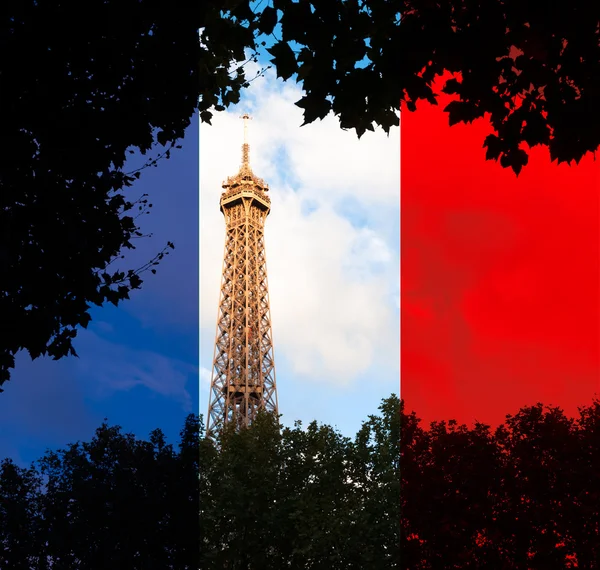 Top of eiffel tower. Stock Image