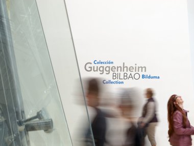 Guggenheim Müzesi bilbao Avrupa ziyaret.