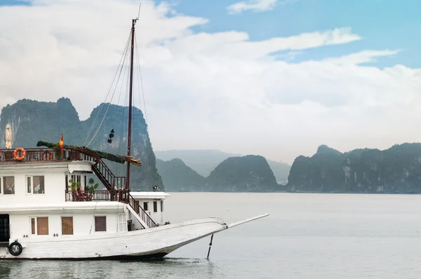 Ship in beautiful Halong bay Royalty Free Stock Images