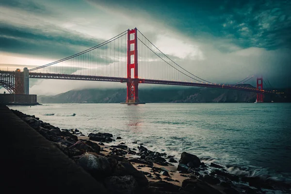 Goldene Torbrücke Der Bucht Von San Francisco Kalifornien Usa — Stockfoto