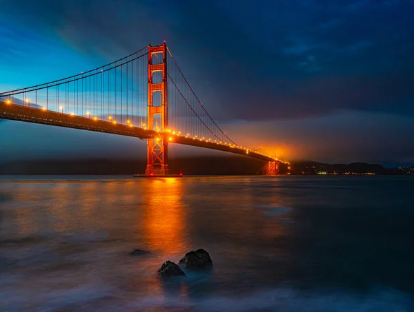 Most Golden Gate Zatoce San Francisco Kalifornia Usa Zdjęcie Stockowe