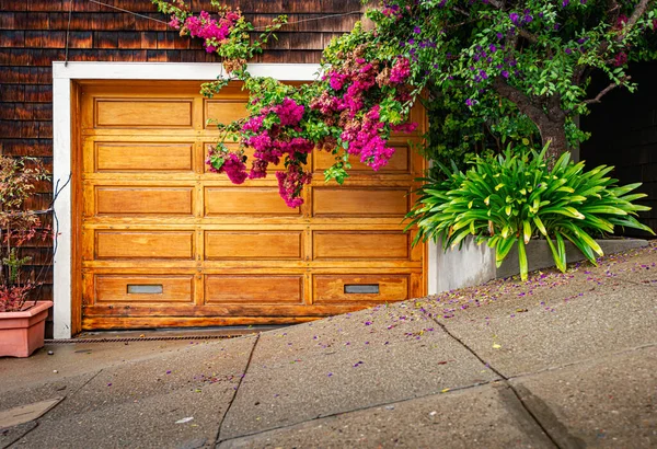 Porta Garagem Rua San Francisco Califórnia Estados Unidos América — Fotografia de Stock