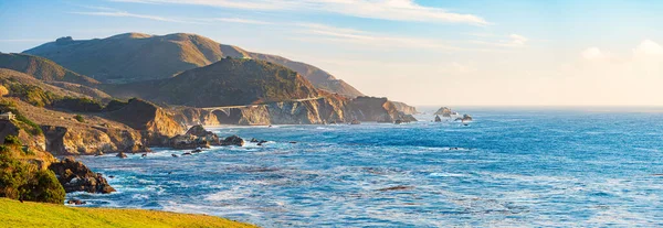 Kaliforniya Büyük Bir Kıyı Şeridi Amerika Birleşik Devletleri Panoramik Resim — Stok fotoğraf