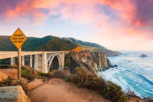 Stor Sur Kust Kalifornien Usa Panoramabild — Stockfoto