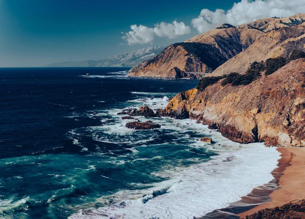 Big Sur Coast Kalifornien Vereinigte Staaten Von Amerika Brücke Hintergrund — Stockfoto