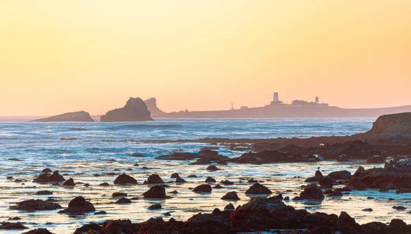 Fyrtorn Vid Big Sur Coast Kalifornien Usa Royaltyfria Stockbilder