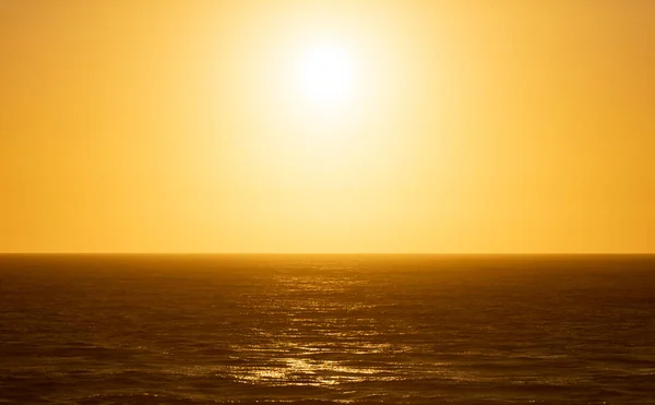 Zonsondergang Boven Stille Oceaan Bij Big Sur Coast Californië Verenigde Stockafbeelding