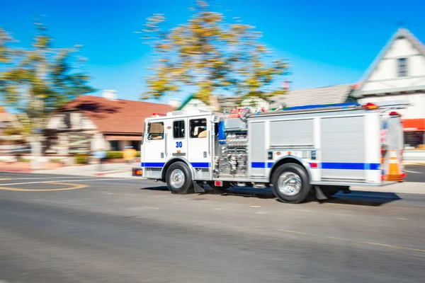 Feuerwehrauto Der Straße Von Solvang Santa Barbara County Kalifornien Vereinigte — Stockfoto