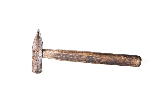 Oude hamer - smid tools geïsoleerd — Stockfoto