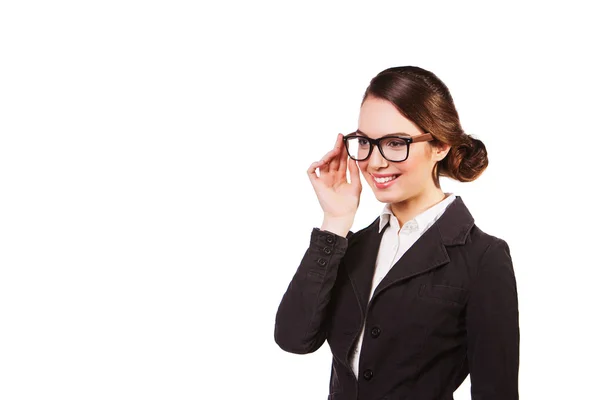Donna d'affari con occhiali — Foto Stock