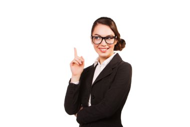 yukarı dönük iş kadını