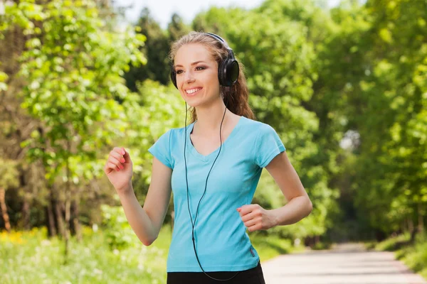 Running woman — Stock Photo, Image