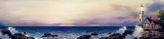 maják moře olejomalba panoramatické