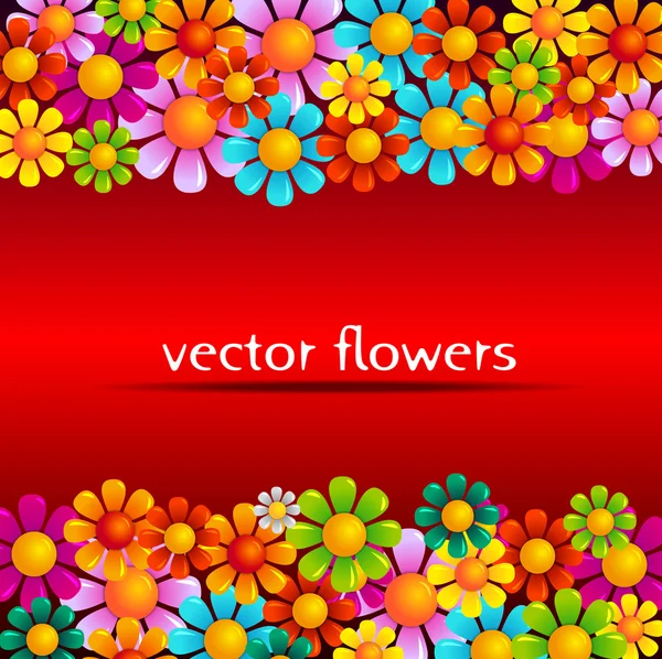 Flores abstratas fundo — Vetor de Stock