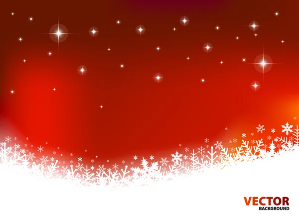 Noel tema kırmızı zemin üzerine — Stok Vektör